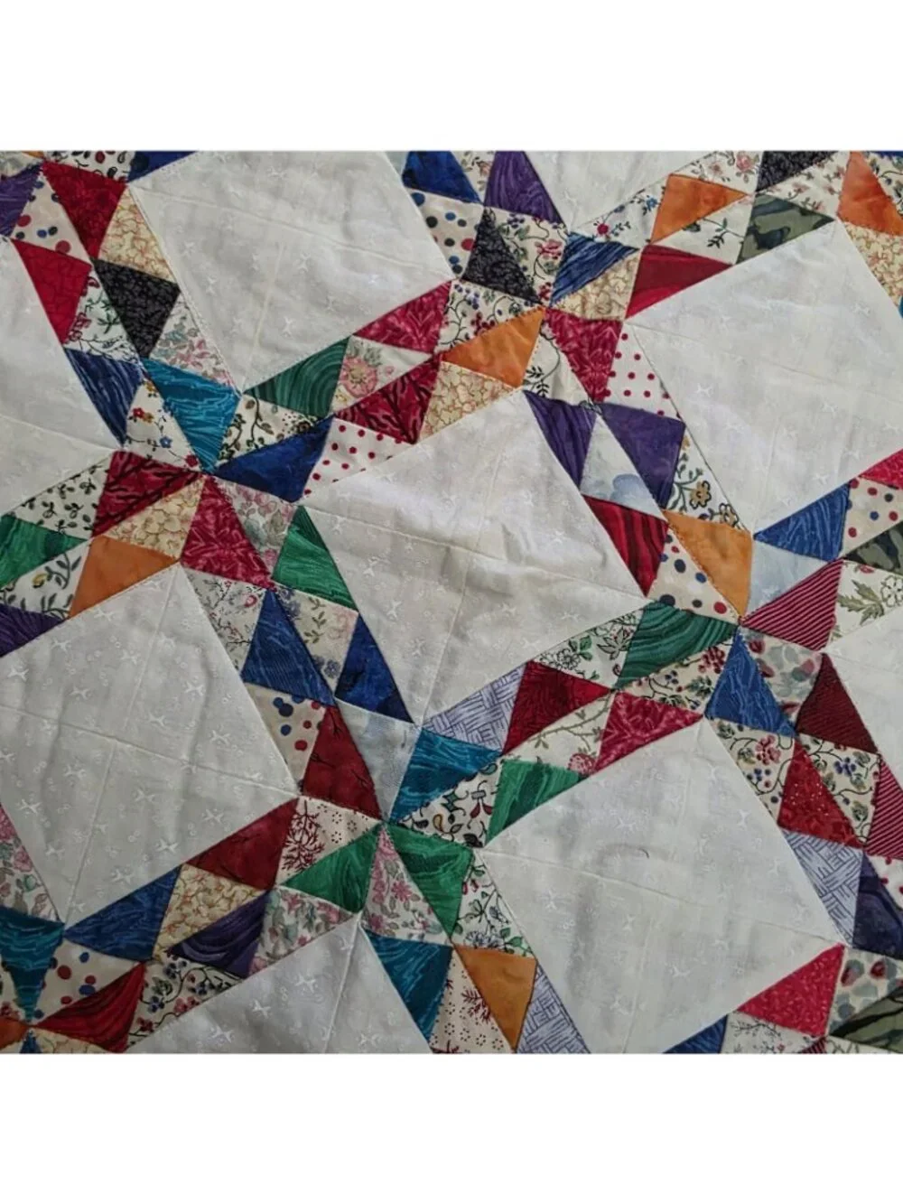 Handmade Lady of the Lake Quilt 22 x 22 Wall Hanging Table Cover Doll Blanket